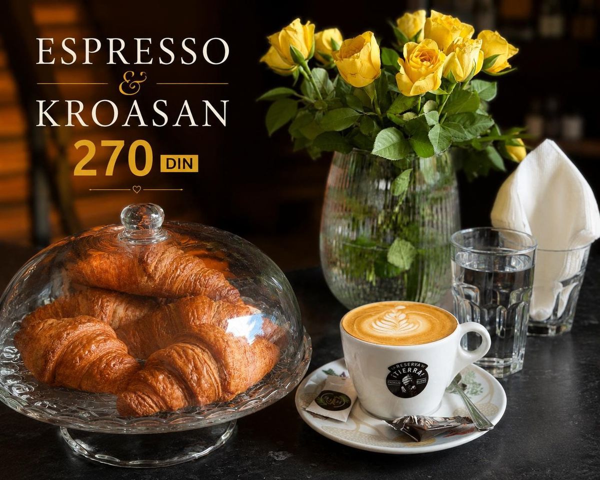 Espresso i kroasan za 270 dinara — jutarnja ponuda